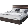 Modern Italian Queen Bed - Nova Domus Benzon in Dark Oak