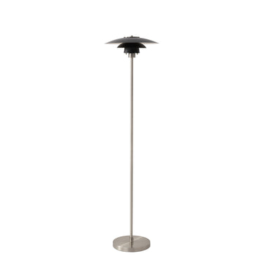 Nova Rancho Mirage Slimline Floor Lamp in Matte Black/Silver, photo 1