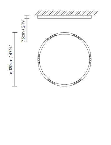 Measurements for the R2 C120 (line drawing)