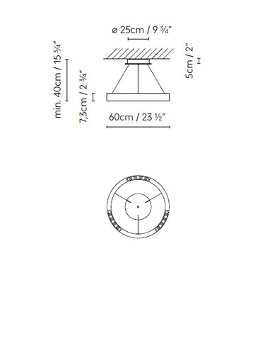Measurements for the R2 S60 (line drawing)