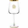 Water Goblet by Roberto Cavalli Home in New Monogram Gold, view 1