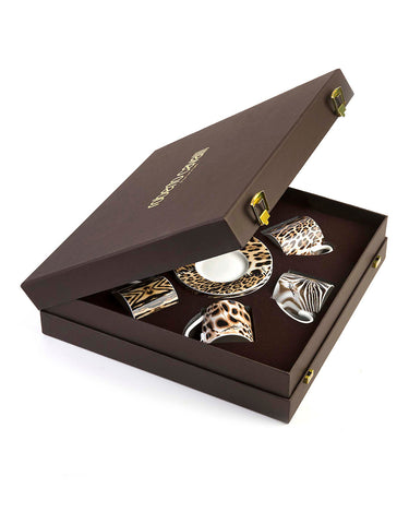 Coffee Cups & Saucers, Set of 6 by Roberto Cavalli Home in Africa, view 1