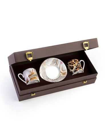 Coffee Cups & Saucers, Set of 2 by Roberto Cavalli Home in Africa Zimbabwe & Djerba, view 1
