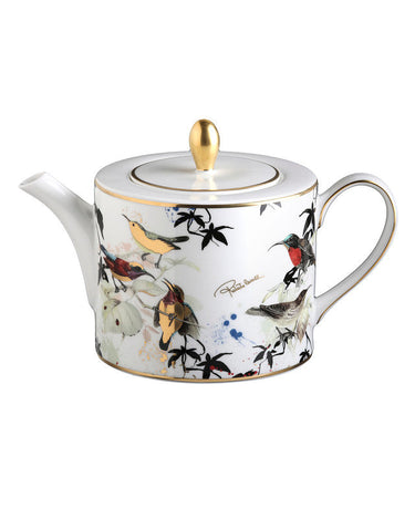 Tea or Coffee Pot by Roberto Cavalli Home in Garden's Birds, view 1