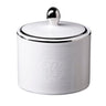 Sugar Pot by Roberto Cavalli Home in Lizard Platinum, view 1