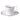 Coffee Cups & Saucers, Set of 2 by Roberto Cavalli Home in Lizard Platinum, view 1
