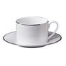Tea Cups & Saucers, Set of 2 by Roberto Cavalli Home in Lizard Platinum, view 1