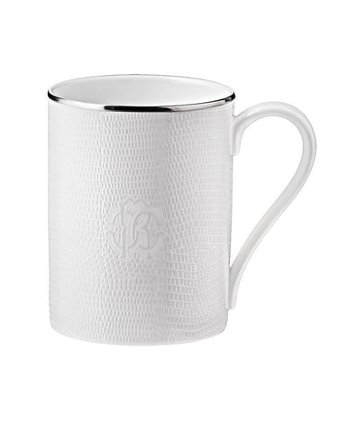 Mug by Roberto Cavalli Home in Lizard Platinum, view 1