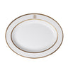 Oval Dish by Roberto Cavalli Home in Silk Gold, view 1
