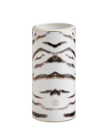 Medium Vase by Roberto Cavalli Home in Tiger, view 1