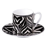 Coffee Cups & Saucers, Set of 2 by Roberto Cavalli Home in Zebra, view 1
