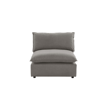 TOV Cali Performance Fabric Modular Armless Chair, Slate option, image 1