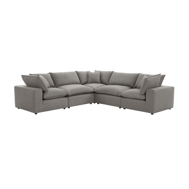 TOV Cali 5-Piece Performance Fabric Modular L-Sectional, Slate option, image 1