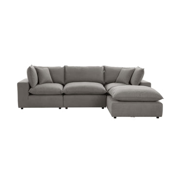 TOV Cali 4-Piece Performance Fabric Modular Sectional, Slate option, image 1