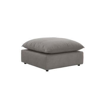TOV Cali Performance Fabric Ottoman, Slate option, image 1