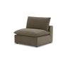 TOV Cali Chocolate Brown Performance Velvet Armless Chair, image 2