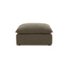 TOV Cali Chocolate Brown Performance Velvet Ottoman, image 1
