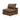 TOV Cali Brown Leather Modular Armless Chair, image 7