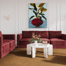 TOV Willow 74" Performance Velvet Modular Loveseat, Red option, image 2