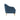 TOV Serena Performance Velvet Accent Chair Blue