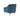 TOV Serena Performance Velvet Accent Chair Blue