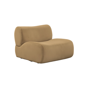 TOV Zenith Latte Brown Performance Velvet Armless Chair, image 1
