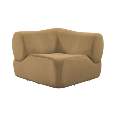 TOV Zenith Latte Brown Performance Velvet Corner Wedge, image 1