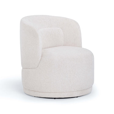 TOV Massa Textured Performance Fabric Swivel Accent Chair, Beige option, image 1