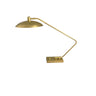 House of Troy Ridgeline natural brass task table lamp with angled arm and metal dome shaped shade