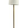 House of Troy Rupert three way floor lamp in Heritage Gold with Antique Brass Accents