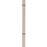 House of Troy Rupert three way floor lamp in white with weathered brass accents