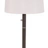 House of Troy Rupert three way table lamp in Granite with satin nickel accents and USB port