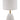 House of Troy Rupert table lamp White with weathered brass accents and USB port