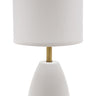 House of Troy Rupert table lamp White with weathered brass accents and USB port