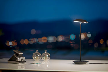 Koncept Royyo Desk Lamp Matte Black Body Honeydew Felt Base Plate
