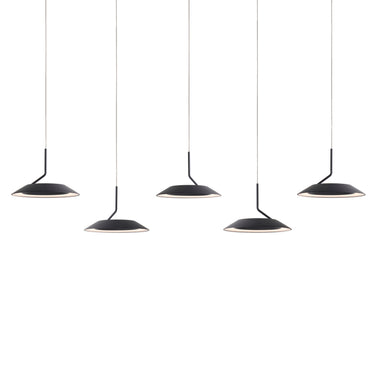 Koncept Royyo Pendant Linear 5 Pendant Matte Black Matte Black Canopy