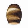 Graypants Scraplights Oliv pendant light in natural recycled cardboard finish