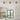 ET2 Reeds fluted gold flush mounts in a row on a white kitchen ceiling above a window