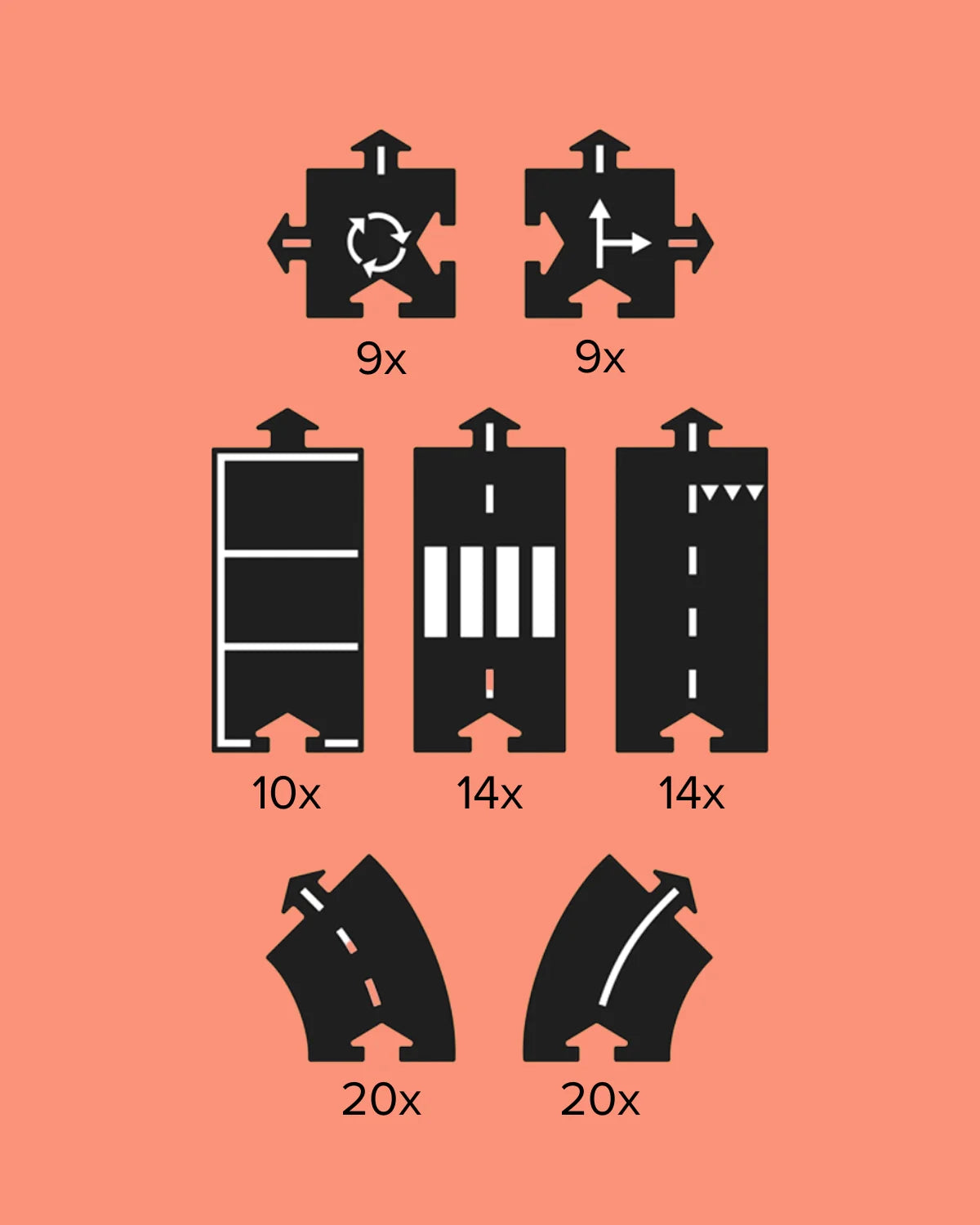 Waytoplay Road Track Deluxe Set Large