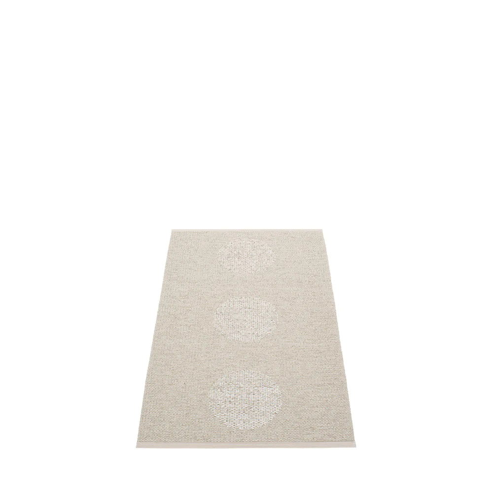 Pappelina Rug Vera 2.0 Linen/Stone Metallic