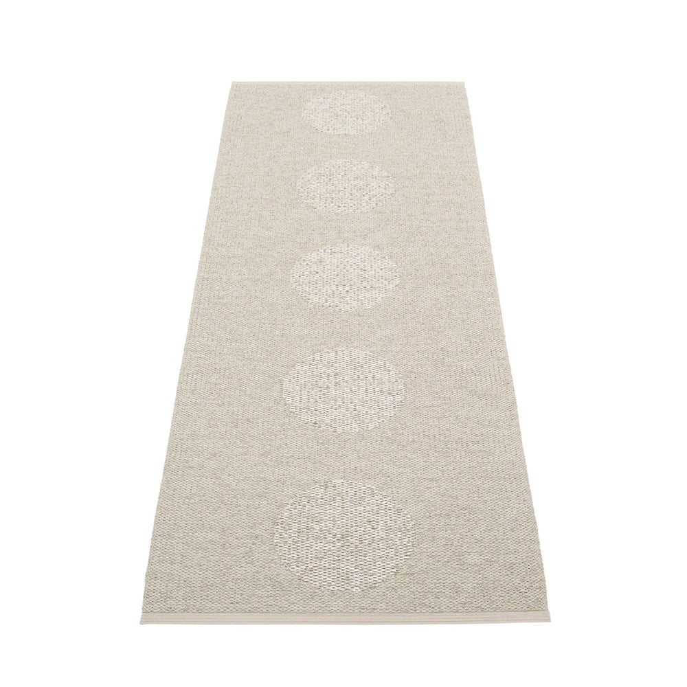 Pappelina Rug Vera 2.0 Linen/Stone Metallic