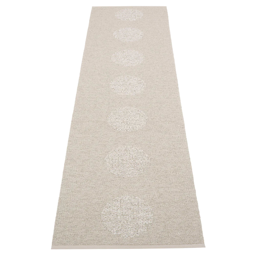 Pappelina Rug Vera 2.0 Linen/Stone Metallic