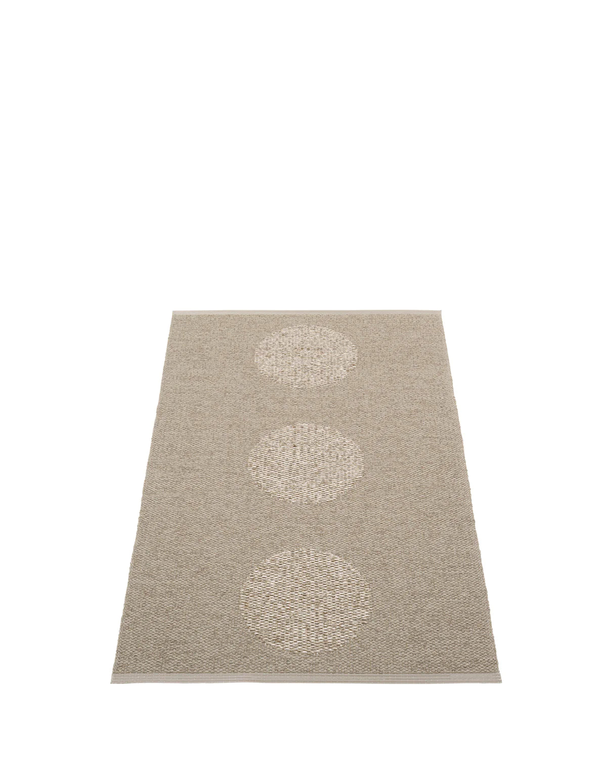 Pappelina Rug Vera 2.0 Dark Linen/Linen Metallic