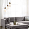 Nova of California Sunset 3 Light Pendant Lamp 27 Weathered Brass Walnut
