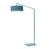 Nova Stretch 75"H 1-Light Chairside Arc Lamp in Pool Blue, Turquoise shade, photo 1