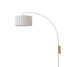 Nova Scallop Wall Mounted Arc Lamp in Weathered Brass, photo 1