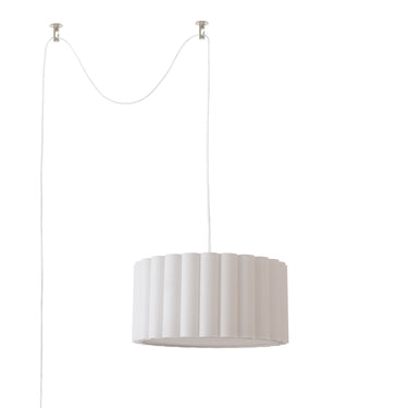 Nova Scallop Swag Lamp in Satin Nickel, photo 1