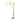 Nova of California Santa Clara Bone Porcelain 3 Light Arc Floor Lamp 85 Weathered Brass Walnut