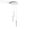 Koncept Combi Pendant 12" Circular 3 Combo Matte White Matte White Canopy Suspension Flush Mount 2-in-1