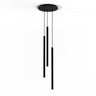 Koncept Combi Pendant 36" Circular 3 Combo Matte Black Matte Black Canopy Suspension Flush Mount 2-in-1